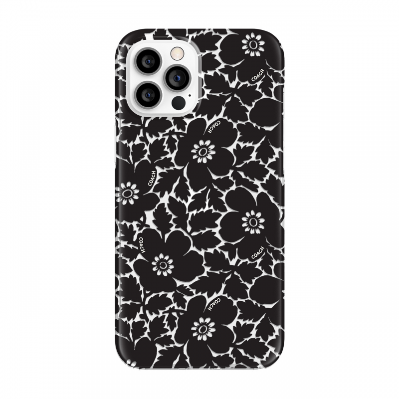 Coach Protective Case for iPhone 12 Pro Max - Bold Floral Black/Clear